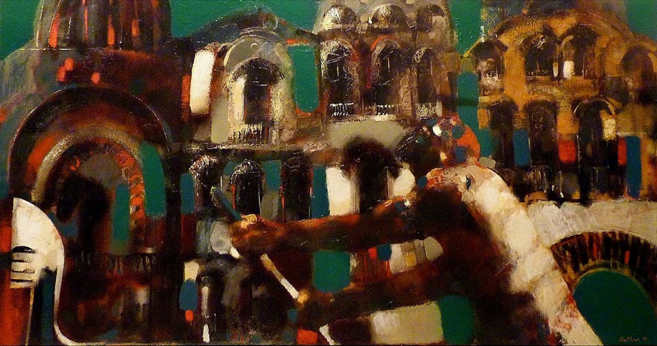''Venetian Memories'', 2010, Oil on Canvas, 72x133 cm