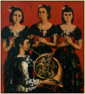''Concert", 2012, Oil on Canvas, 137x125 cm