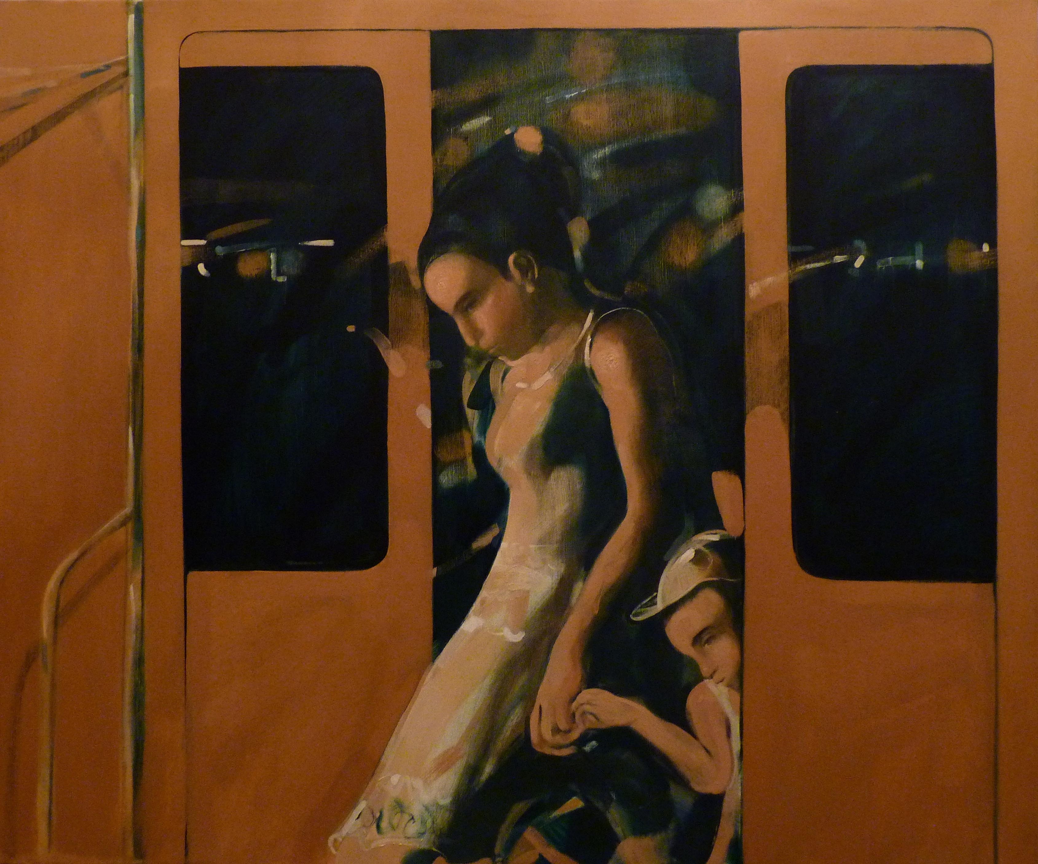 Metro. Mother and Child, 2013, Oil on Canvas, 100x120 cm