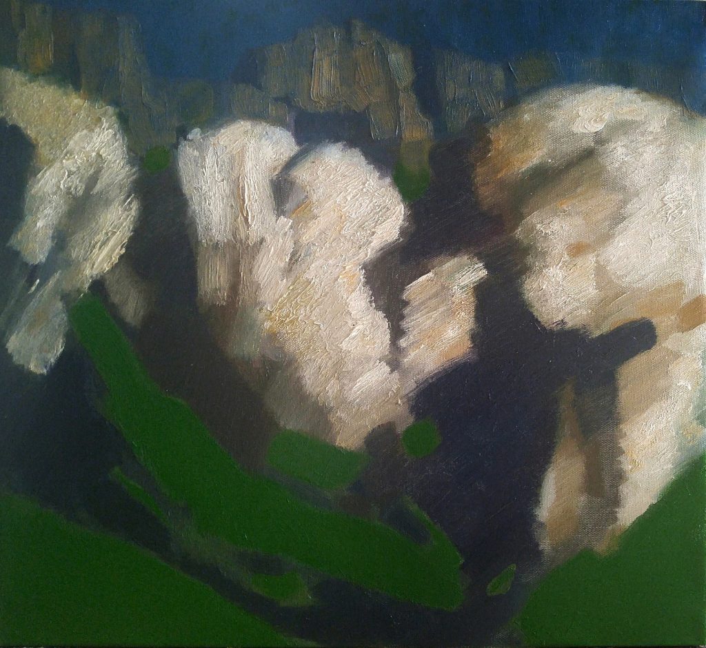 "Spring in the mountains" 2016, Oil on Canvas, 45x50 cm