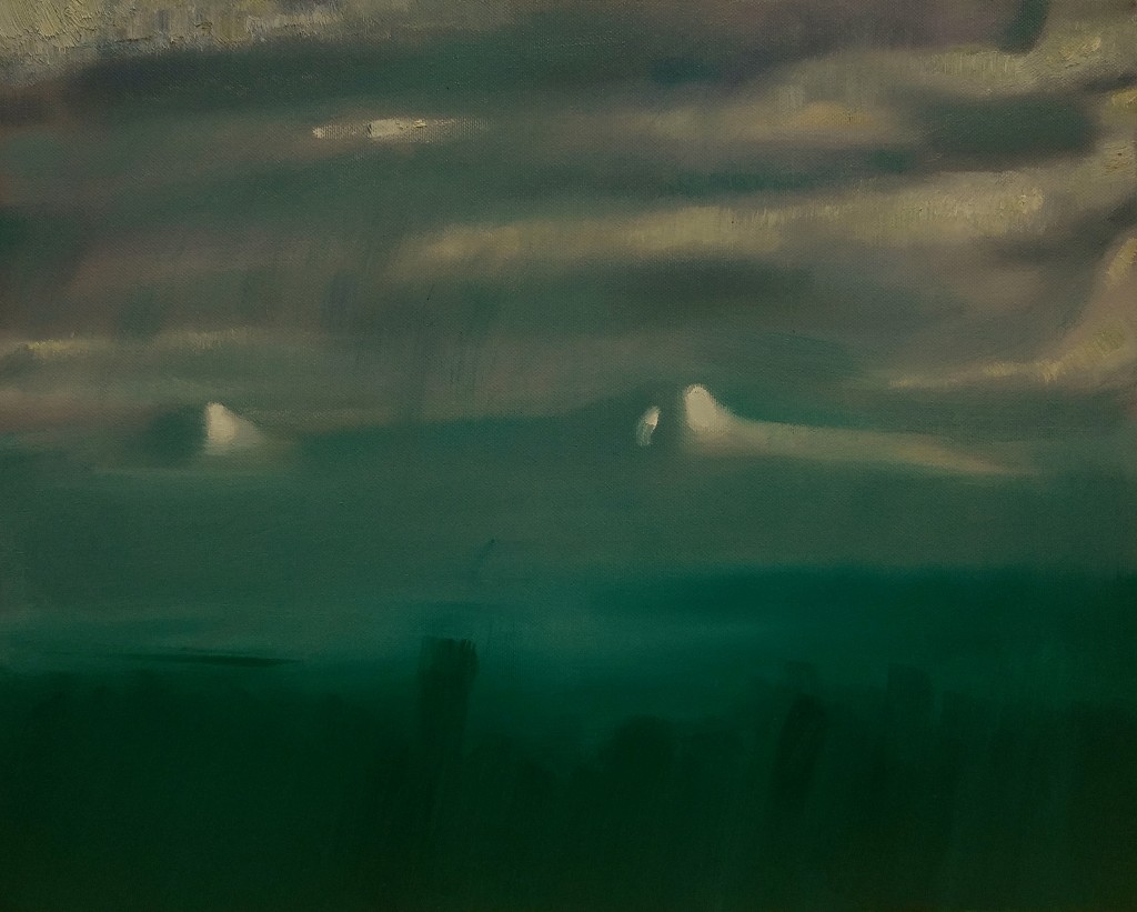 ''Ararat. Rainy day'' 2016, Oil on canvas, 40x55 cm