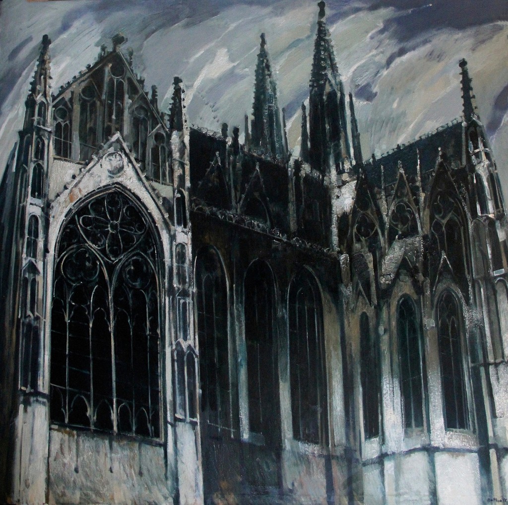 "The church. Vienna". 2016, Oil on Canvas, 151x154 cm