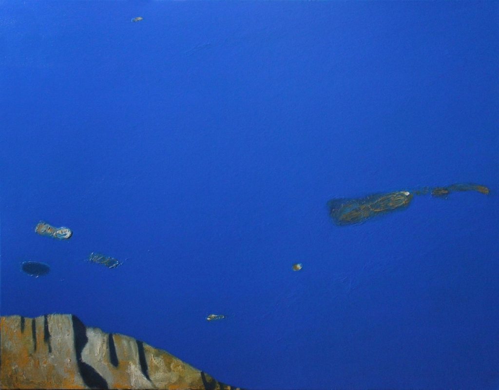 ''Peaceful sky'' 2020, Oil on canvas, 70x90 cm