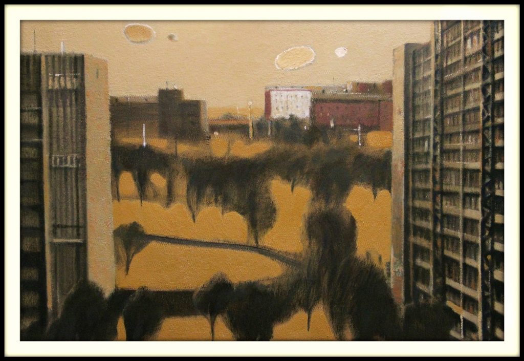 ''The city'' 2020, Oil on canvas 40x60 cm