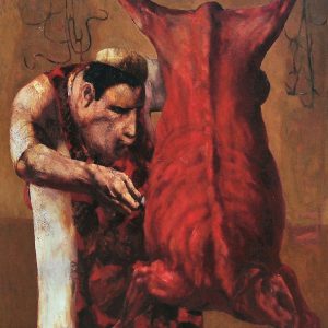 ''Butcher", 2004, Oil on canvas, 120x98 cm