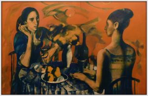 ''Cafe'', 2012, Oil on Canvas, 90x140 cm
