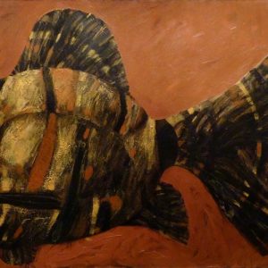 ''Fish", 2007, Oil on Canvas, 80x130 cm
