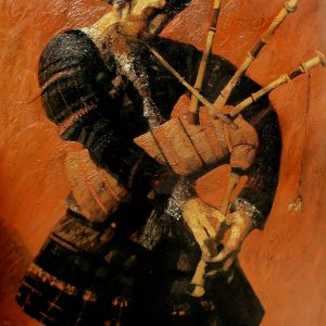 ''Musician", 2009, Oil on Canvas, 130x93 cm