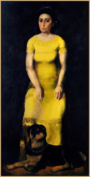 Mother’s Portrait", 2006, Oil on Canvas, 190x97 cm