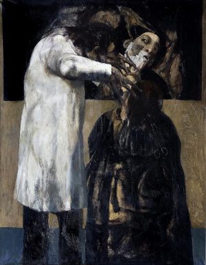 "Barber's". 2004, Oil on Canvas, 120x93 cm