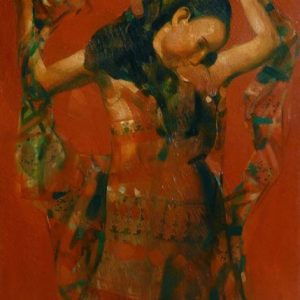 "Solo Dance". 2014, Oil on Canvas, 90x65 cm
