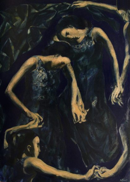 ''Heavenly dance''. 2015. Oil on Canvas. 130X93 cm