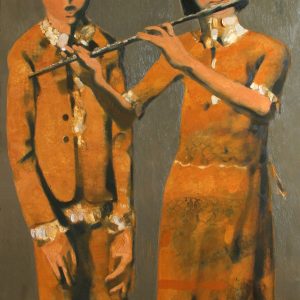 ''Duet'' 2016, Oil on Canvas, 130X80cm