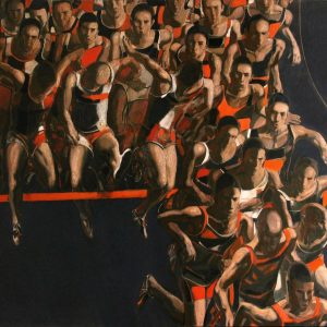 "Barrier" 2018. Oil on Canvas, 150x160 cm
