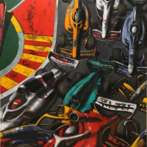 ''Formula 1'' 2023, Oil on canvas, 155x120 cm