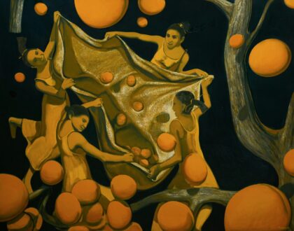 “Harvest. Vardapet’s dream” 2025, oil on canvas, 130×165 cm